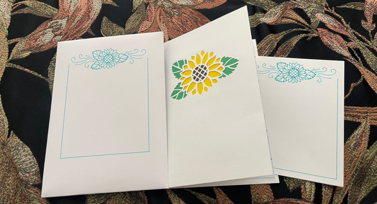 Sunflower pop-up Card