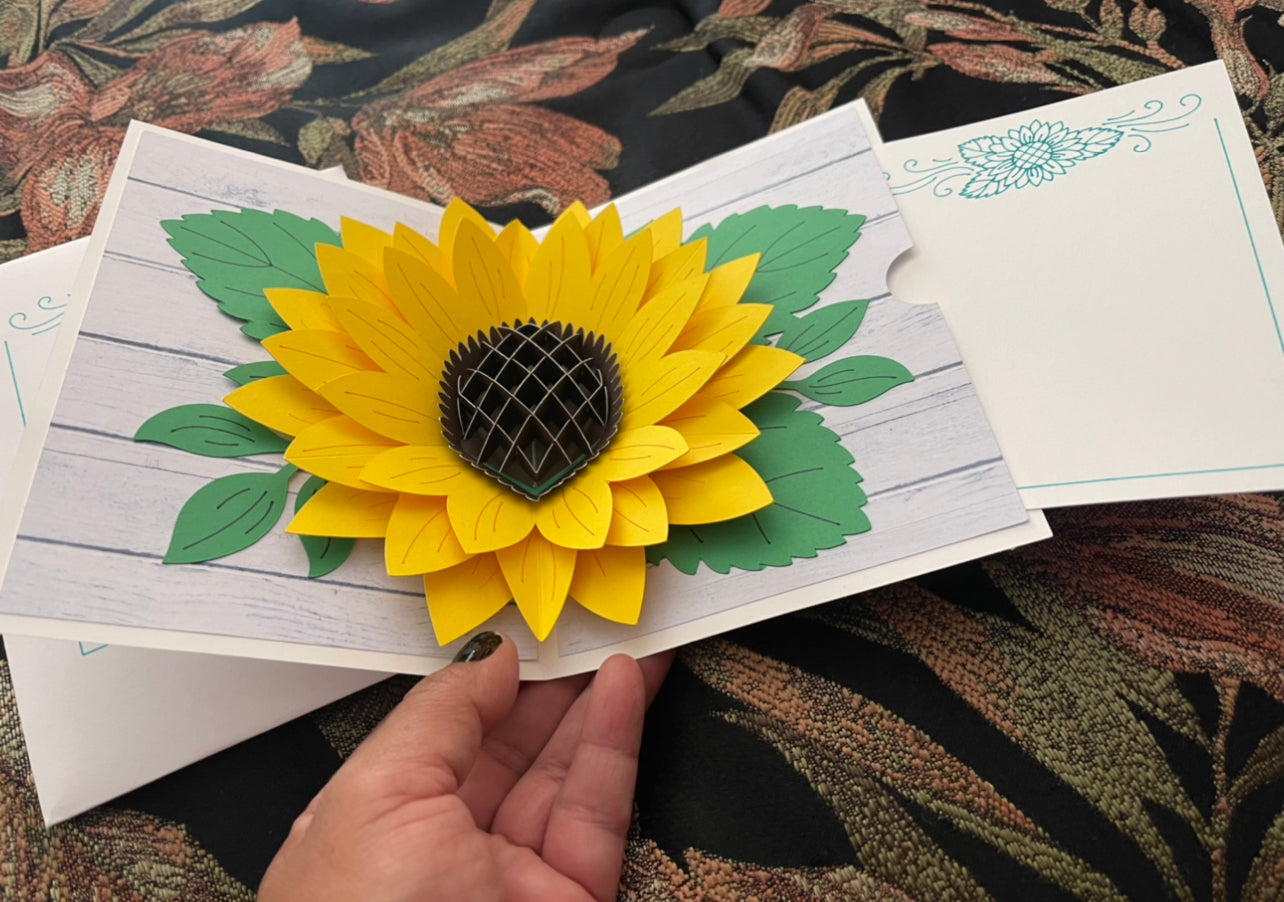 Sunflower pop-up Card