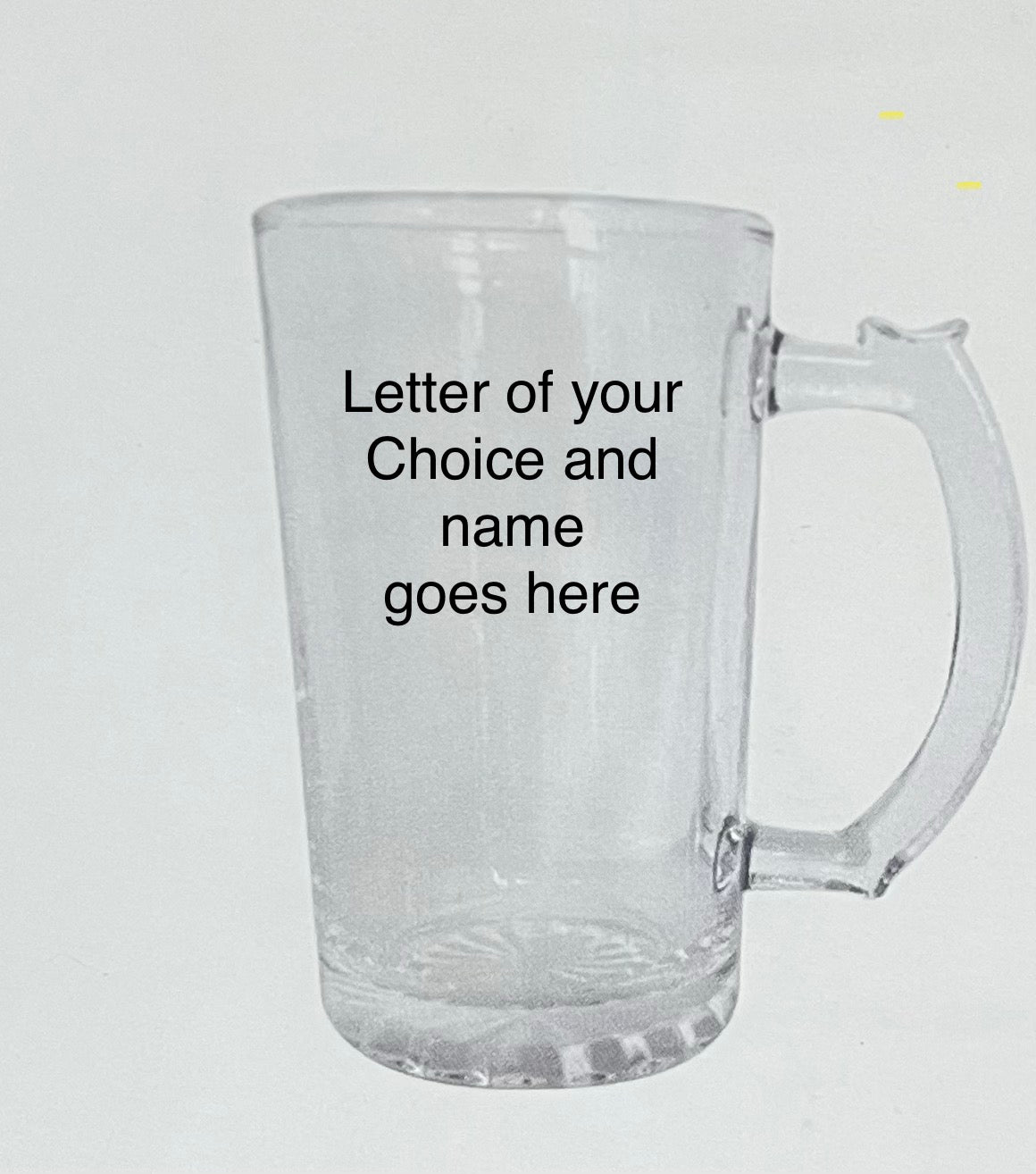Personalize Beer Mugs 25 oz. Etch glass with your Design