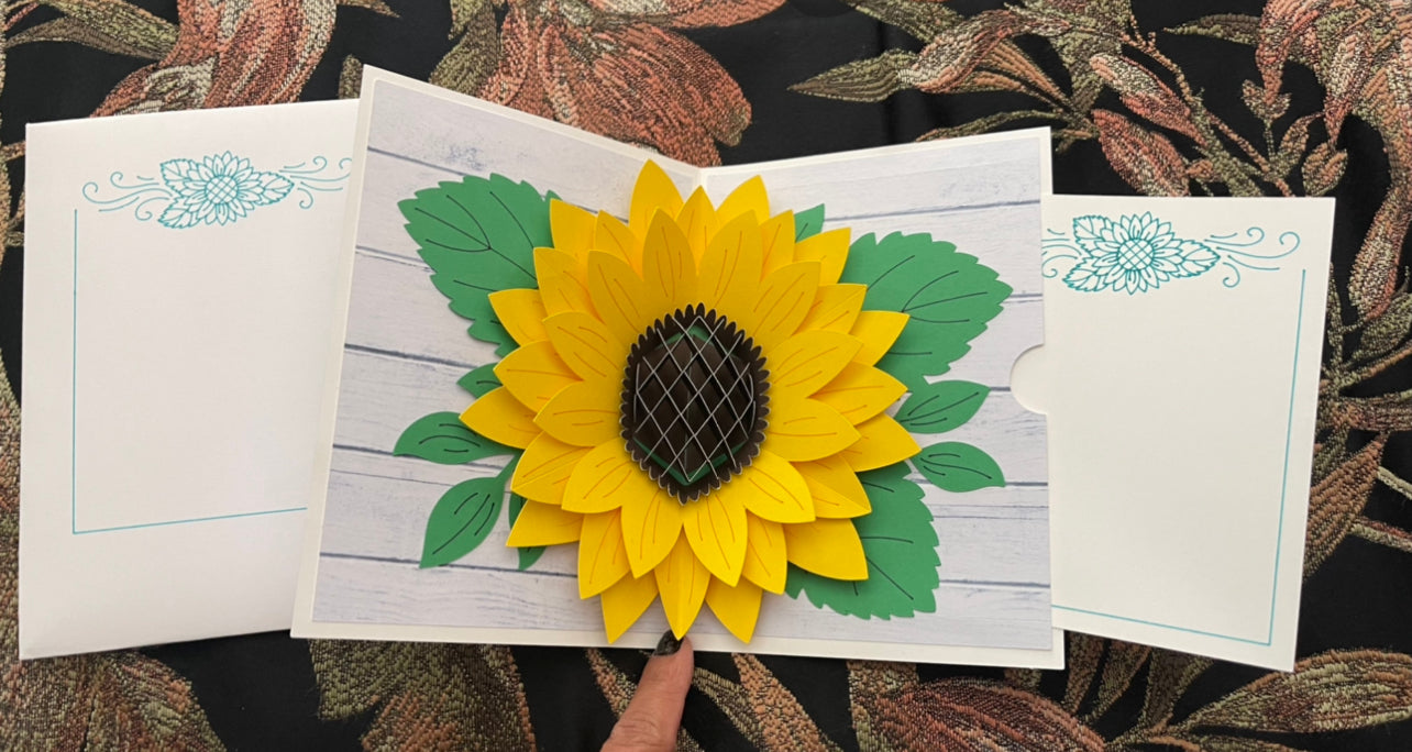 Sunflower pop-up Card